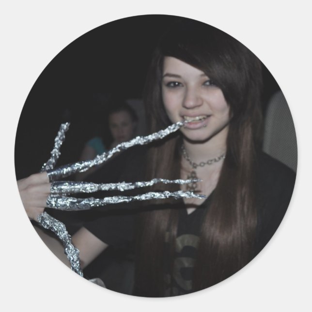 STICKER ROND BÂTIMENTS D'IMAGE DE FILM (Devant)