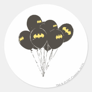 Sticker Rond Batman Balloons