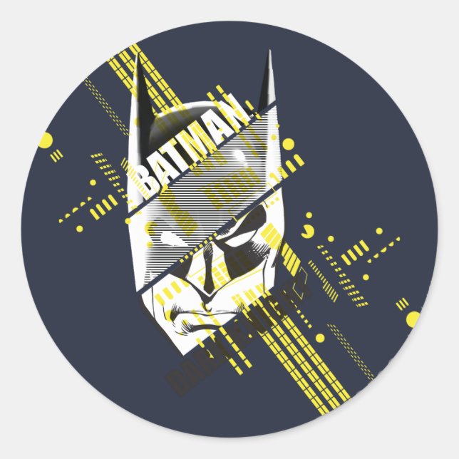 Sticker Rond Batman Dark Knight Futuristic (Devant)