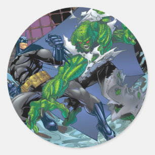 Sticker Rond Batman - Killer Croc