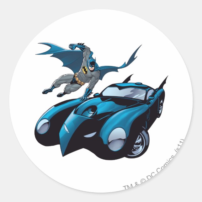 Sticker Rond Batman passe (Devant)