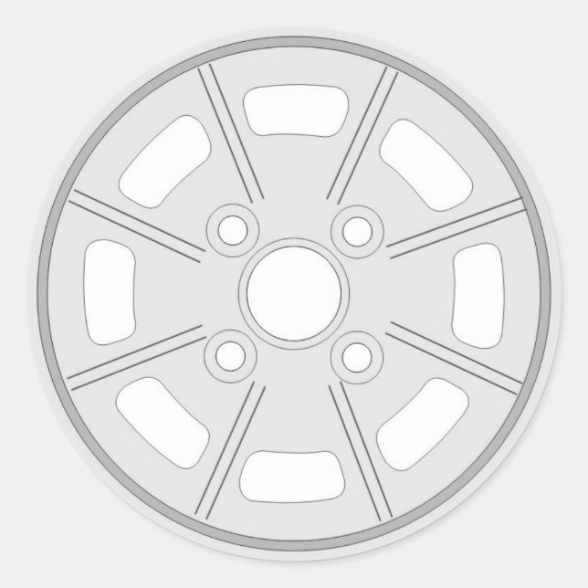 Sticker Rond Bâton 4 boulon Mahle (Devant)