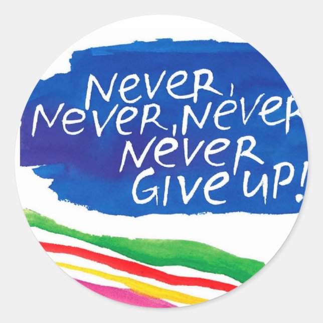 Sticker Rond bâton arc-en-ciel (Devant)