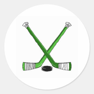 Sticker Rond Bâtons de hockey