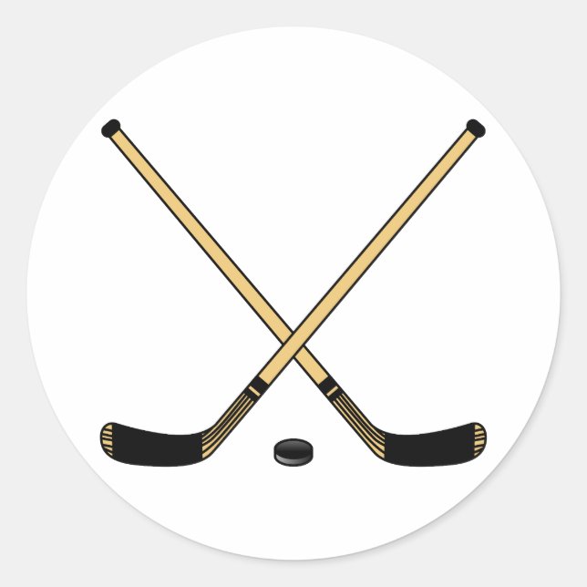 Sticker Rond Bâtons traversés (Devant)