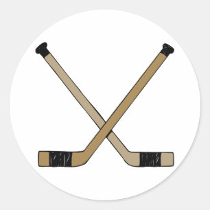 Sticker Rond Bâtons traversés