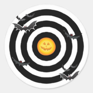 Sticker Rond Bats et OEil