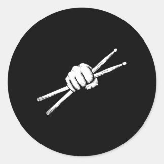 Sticker Rond Batterie tambour tambour tambour tambour