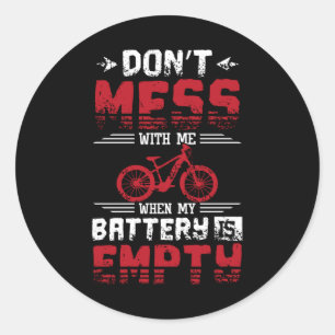 Sticker Rond Batterie vide E-Bike