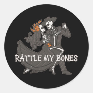 Sticker Rond Battre mes os