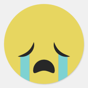 Sticker Rond Bawling Emoji
