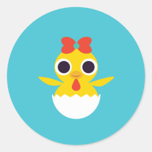 Sticker Rond Bayla le poussin
