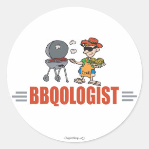 Sticker Rond BBQ amusant