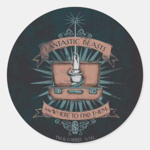 Sticker Rond BEASTS FANTASTIQUES ET OÙ LES TROUVERMC Porte-doc