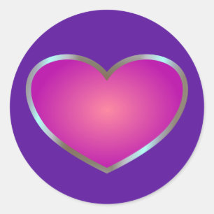 Sticker Rond Beat rose