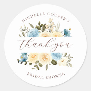 Sticker Rond Beau Merci d'abeilles et de fleurs