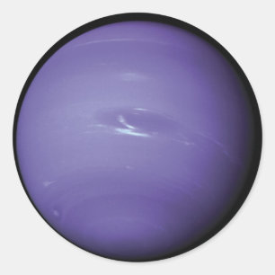 Sticker Rond Beau Neptune bleu, comme vu de l'espace, la NASA
