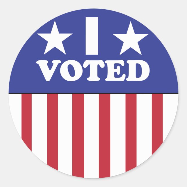 Sticker Rond beaucoup d'argent est dépensé pour voter, le coût  (Devant)