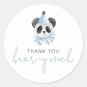 Sticker Rond Beaucoup d'ours de Merci