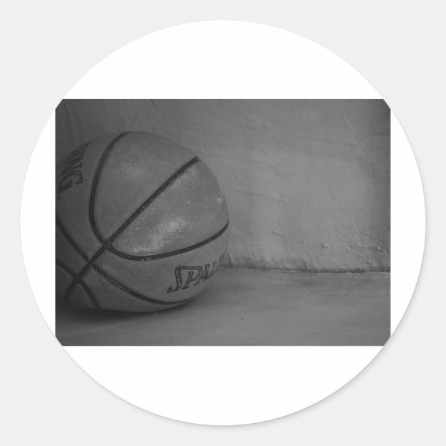 Sticker Rond Beauté du basket-ball (Devant)