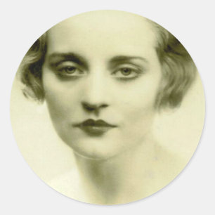 Sticker Rond Beauté sérieuse