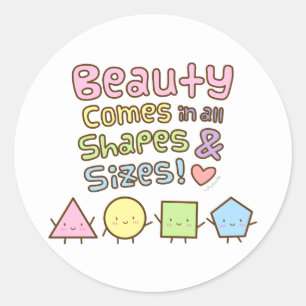 Sticker Rond Beauté Venez dans toutes les formes et tailles Cit