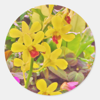 Sticker Rond Beautiful Yellow autumn