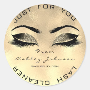 Sticker Rond Beauty Salon Parties scintillant SPA maquillage Go