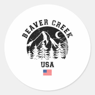 Sticker Rond Beaver Creek Colorado Station de ski alpin Ame