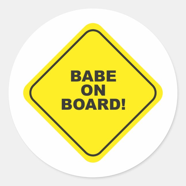 Sticker Rond bébé à bord (Devant)