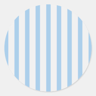 Sticker Rond Bébé Bleu & Blanc