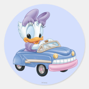 Sticker Rond Bébé Daisy Duck