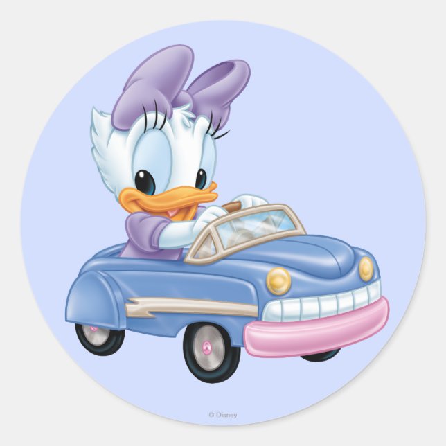 Sticker Rond Bébé Daisy Duck (Devant)