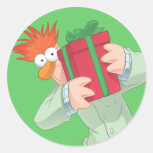 Sticker Rond Bébé de Noël