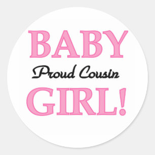 Sticker Rond Bébé Fier Cousin