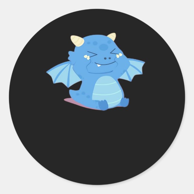 Sticker Rond Bébé - Peekabo (Devant)