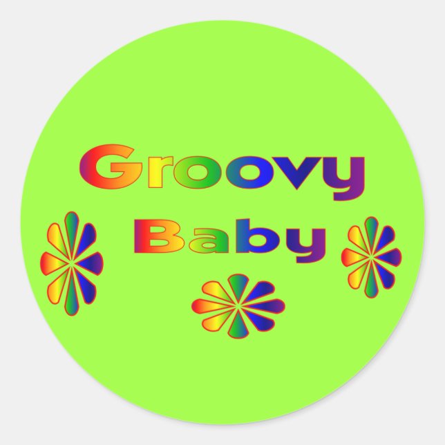 Sticker Rond bébé super (Devant)
