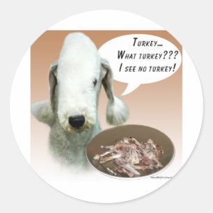 Sticker Rond Bedlington Terrier Turquie