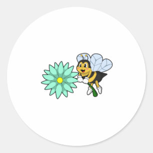 Sticker Rond Bee with flower.PNG