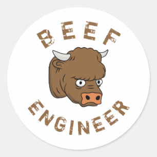 Sticker Rond Beef engineer