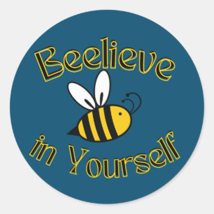 Sticker Rond BEElieve en toi