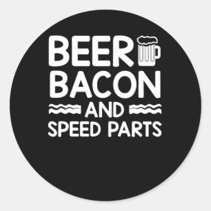 Sticker Rond Beer Bacon Cars Guy Beer Bacon Speed Parts