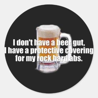 Sticker Rond Beer Gut