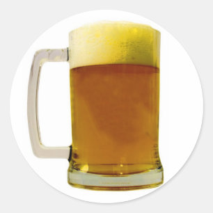 Sticker Rond Beer Mug