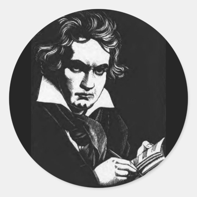 STICKER ROND BEETHOVEN (Devant)