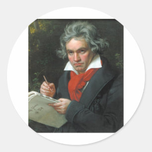 Sticker Rond Beethoven Cadeaux Objets de collection Tee - shirt