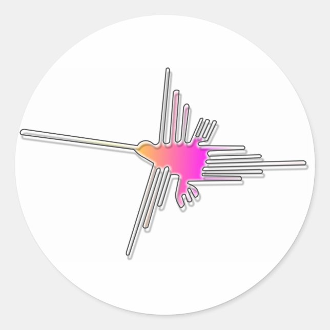 Sticker Rond Beija-Flor (Devant)