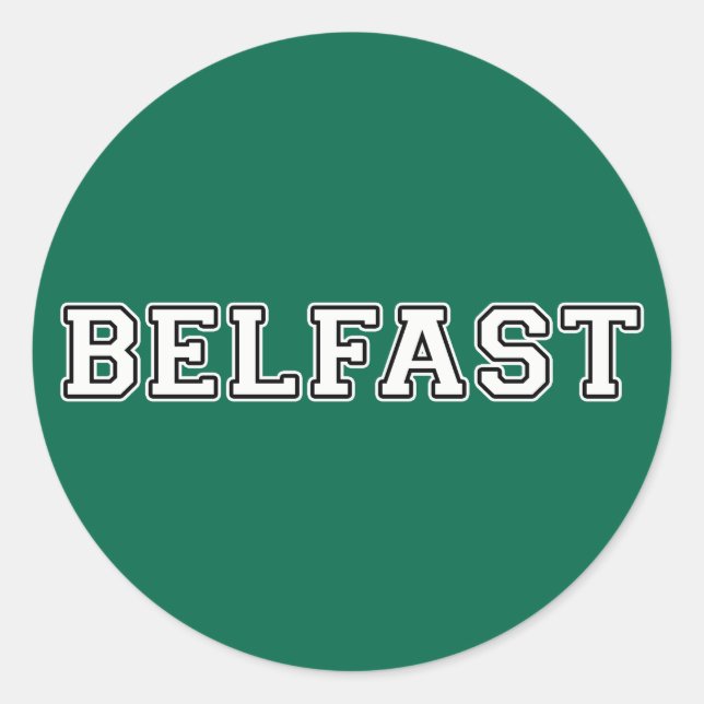 Sticker Rond Belfast (Devant)