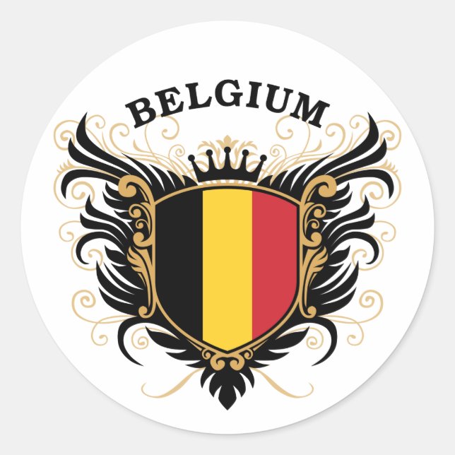 Sticker Rond Belgique (Devant)