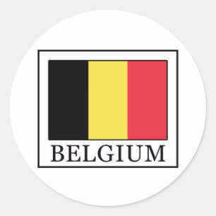 Sticker Rond Belgique